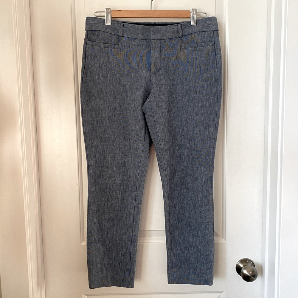 Cropped blue Banana Republic dress pants